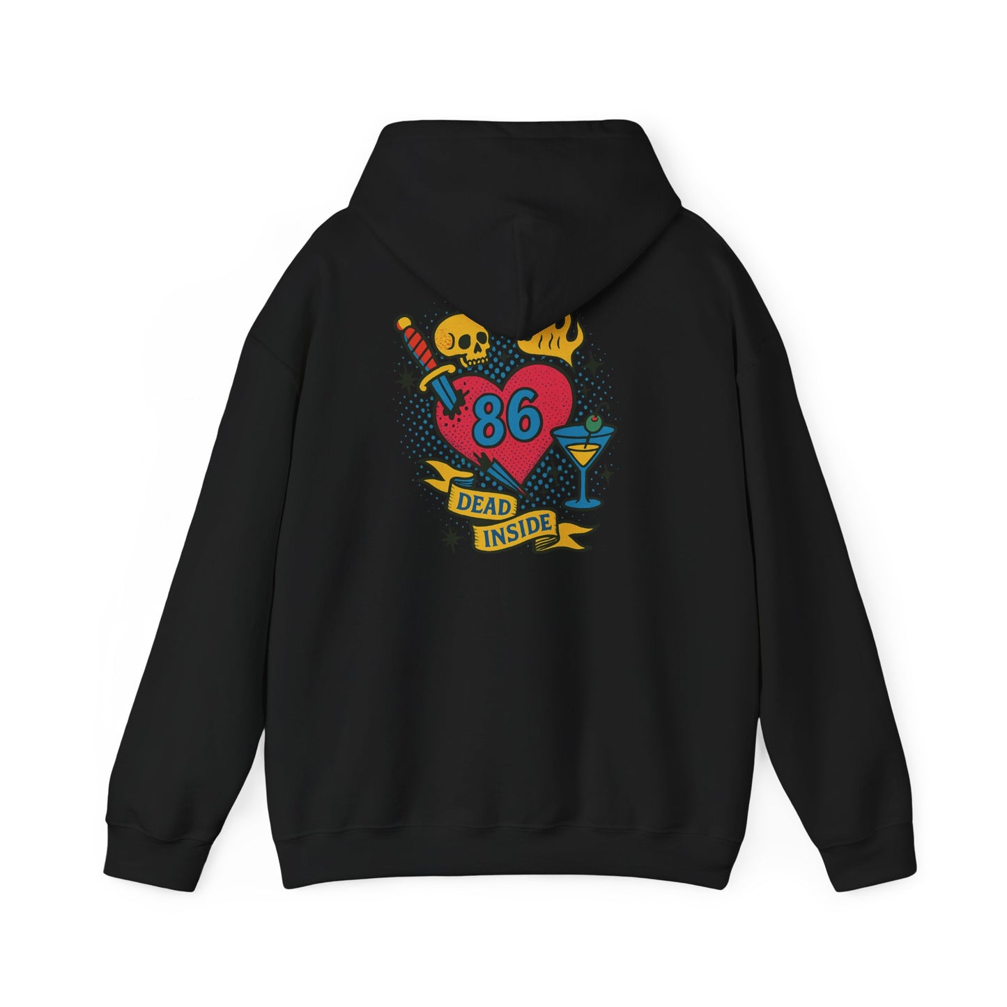 BAR STAFF - Bar Staff 86 Love Heavy Blend™ Hooded Sweatshirt - Bartender Dead Inside Hoodie
