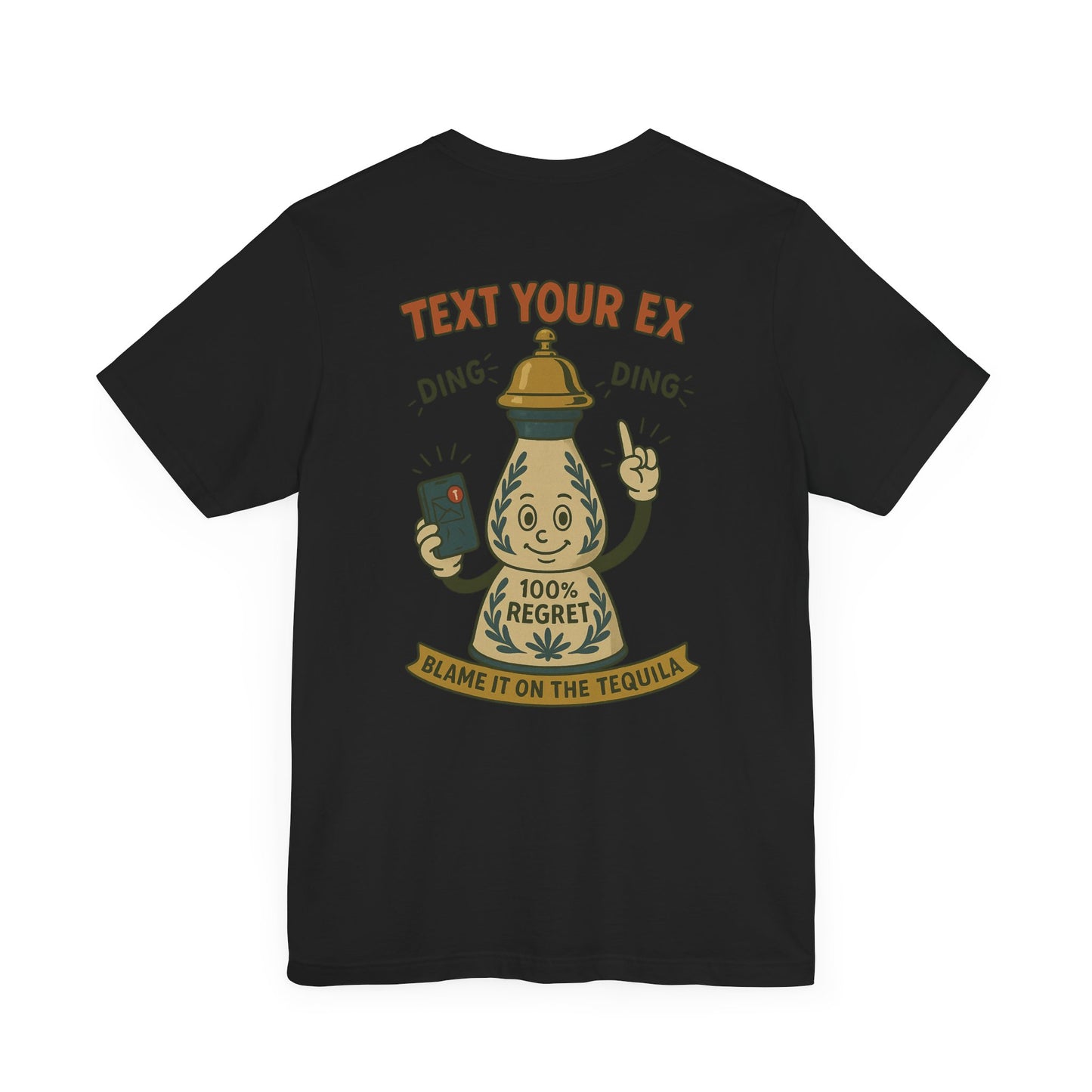 BAR STAFF - Bar Staff 100% Regret Tequila T-Shirt - Bartender Service Industry Night Club Graphic Tee