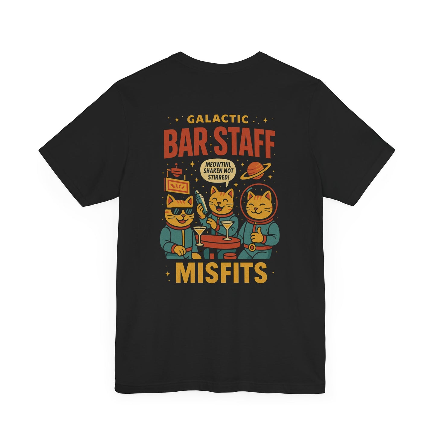 BAR STAFF - Bar Staff Galactic Misfits T-Shirt - Bartender Service Industry Night Club Graphic Tee